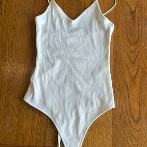 Abercrombie & Fitch White Bodysuit Classic Design